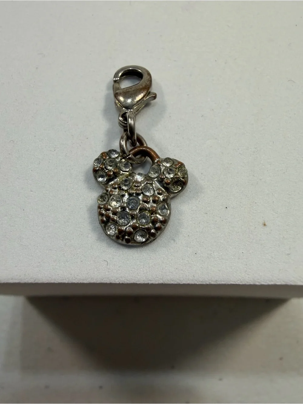 💙3/$20💙 Disney Silver-Tone Rhinestone Mickey Mouse Bracelet Charm